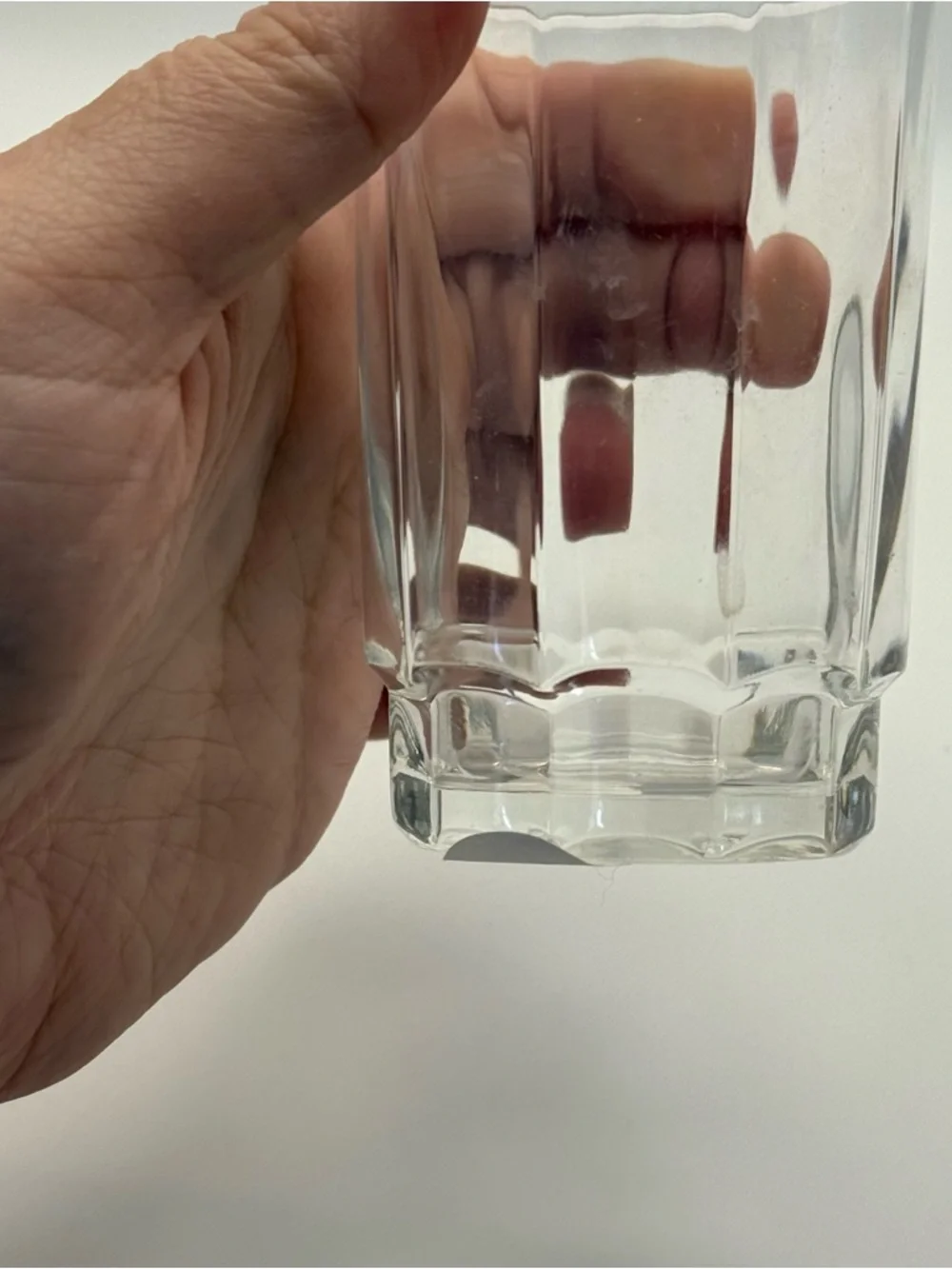Clear Faceted Drinking‎ Glass - Versatile Tumbler